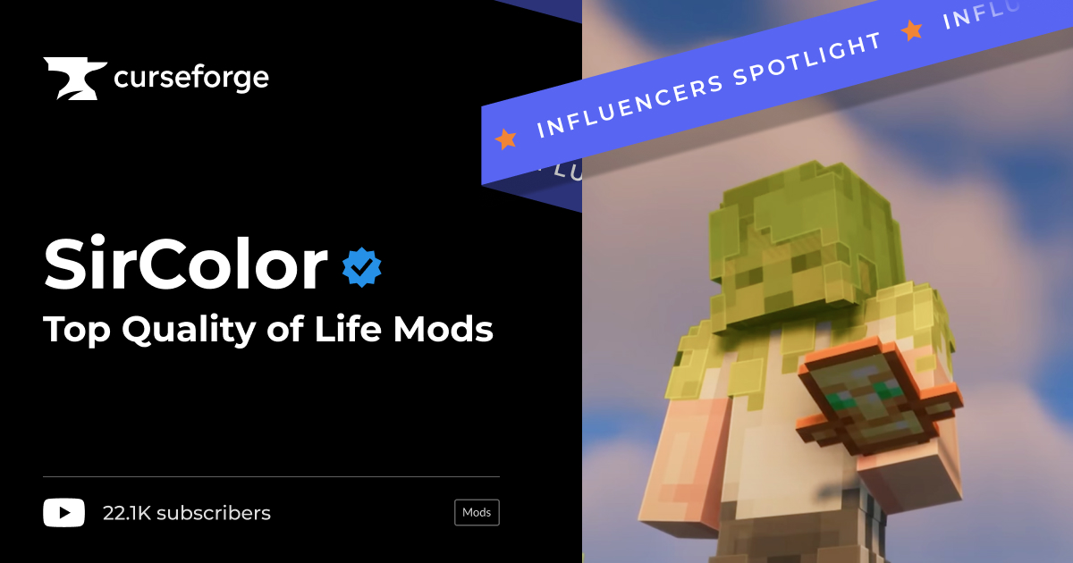 Explore SirColor's Top Quality of Life Mods on CurseForge